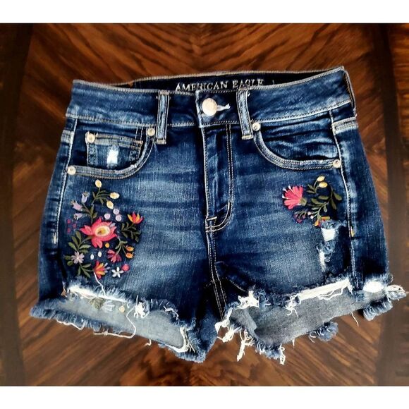RARE/VINTAGE LIMITED EDITION AMERICAN EAGLE DENIM SHORTS - Picture 1 of 2